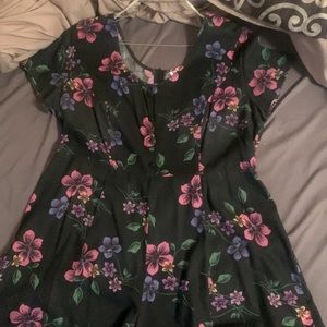Black dress like jumper with shorts